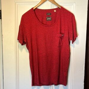 Diesel Red Heather Short Sleeve Tee